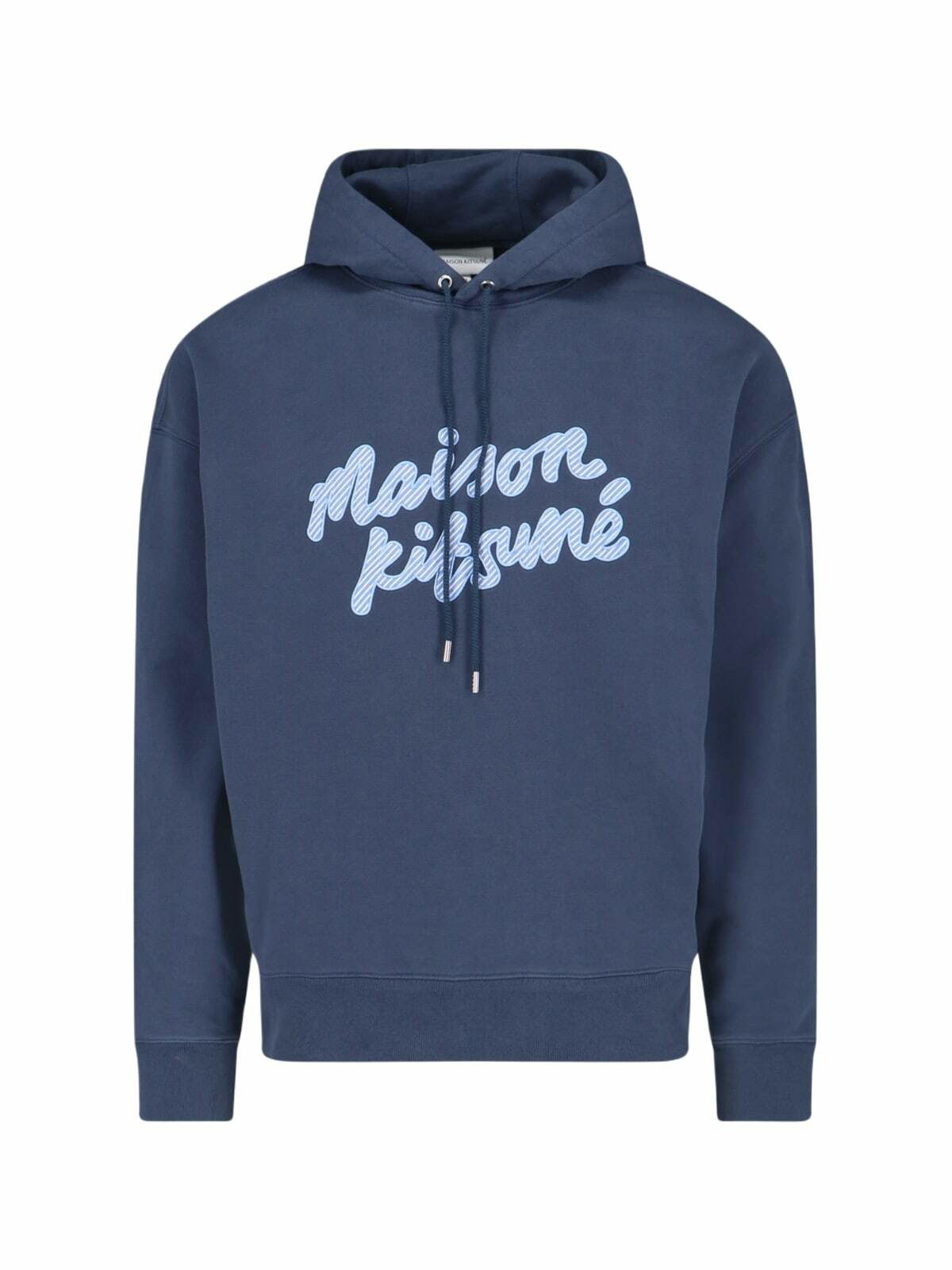 ★Maison Kitsune x Ader Error Yoga Blue Fox Sweatshir.t★ Maison Kitsuné X ADER error Yoga Blue Fox Crew Sweat Black