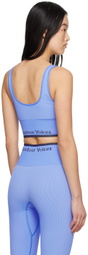 Outdoor Voices Blue Seamless Longline Bra