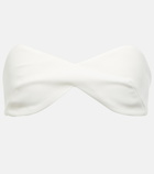 Mônot Diamond crêpe bandeau top