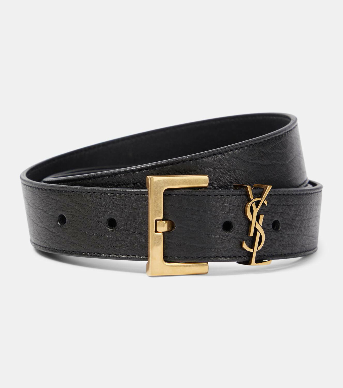 Saint Laurent Cassandre leather belt Saint Laurent