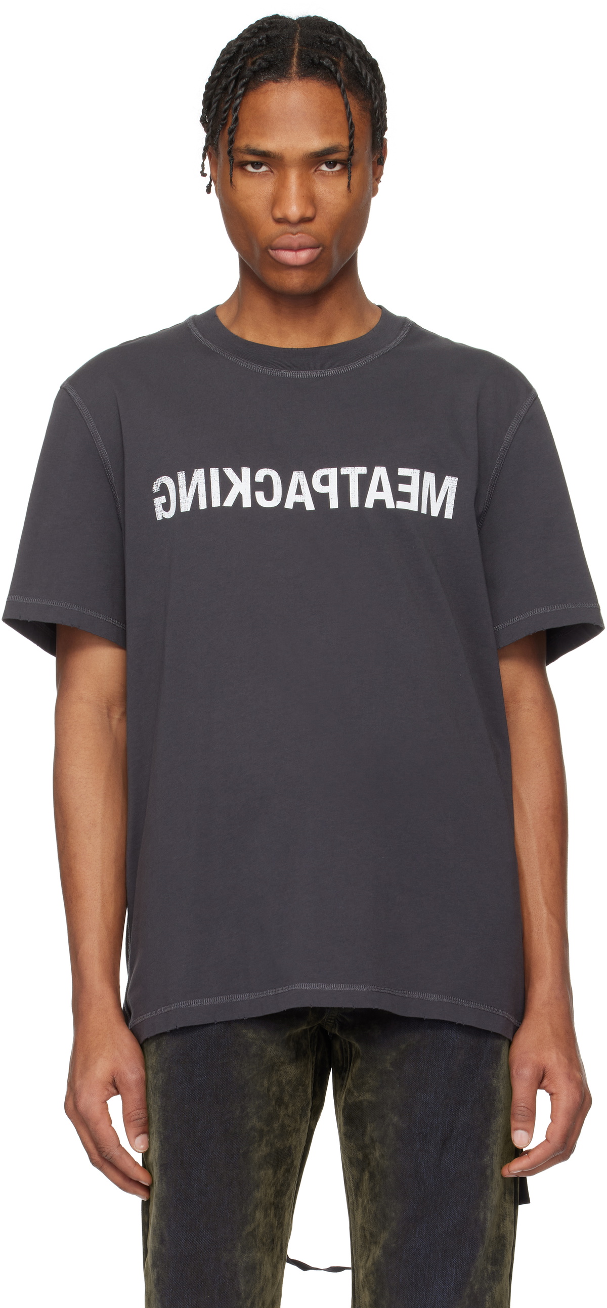Helmut Lang Black Sheer T-Shirt Helmut Lang