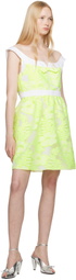 Anna Sui White & Yellow Sweet Bow Minidress