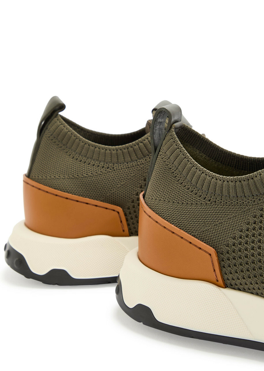 Tods Calzino Knitted Sneakers Green