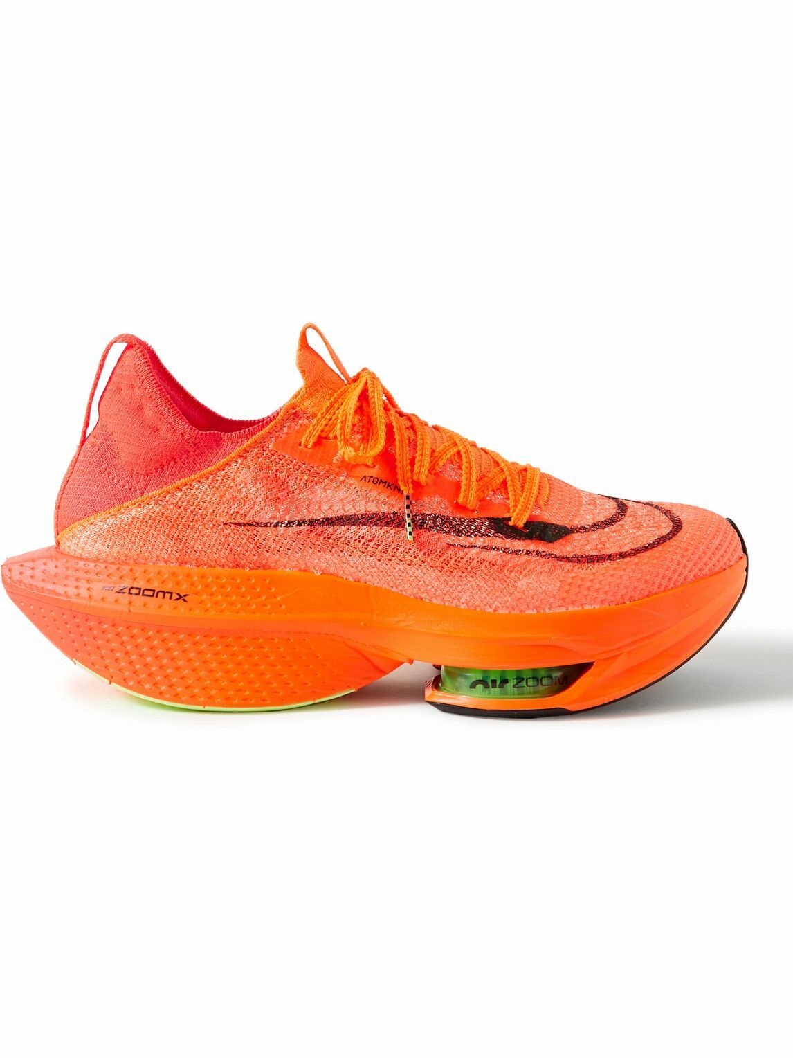 Nike - Air Zoom Alphafly Next% 2 AtomKnit Running Sneakers - Orange Nike Running
