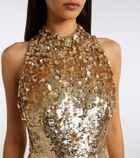 Jenny Packham Kimiko embellished halterneck gown