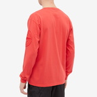 Stone Island Men's Long Sleeve Total Sleeve Logo T-Shirt in Red