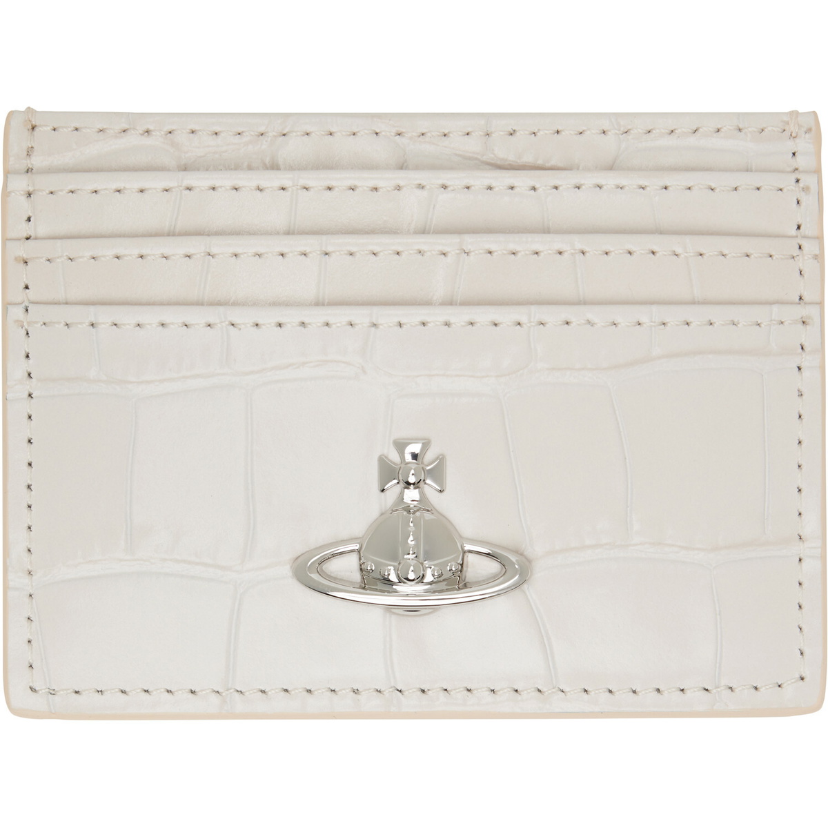 Vivienne Westwood Off-White Flat Card Holder
