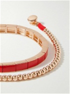 Roxanne Assoulin - Set of Two Gold-Tone and Enamel Beaded Bracelets