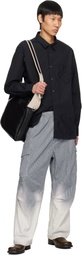 FORMA Blue Bleached Striped Cargo Pants