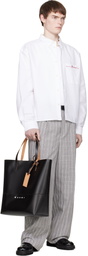 Marni Black 'Marni Tag' Open Shopper Tote