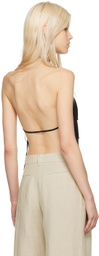 St. Agni Black Adjustable Strap Tank Top