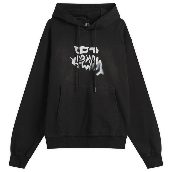 Photo: Karma8a Men's Chalk Logo Hoodie in Black