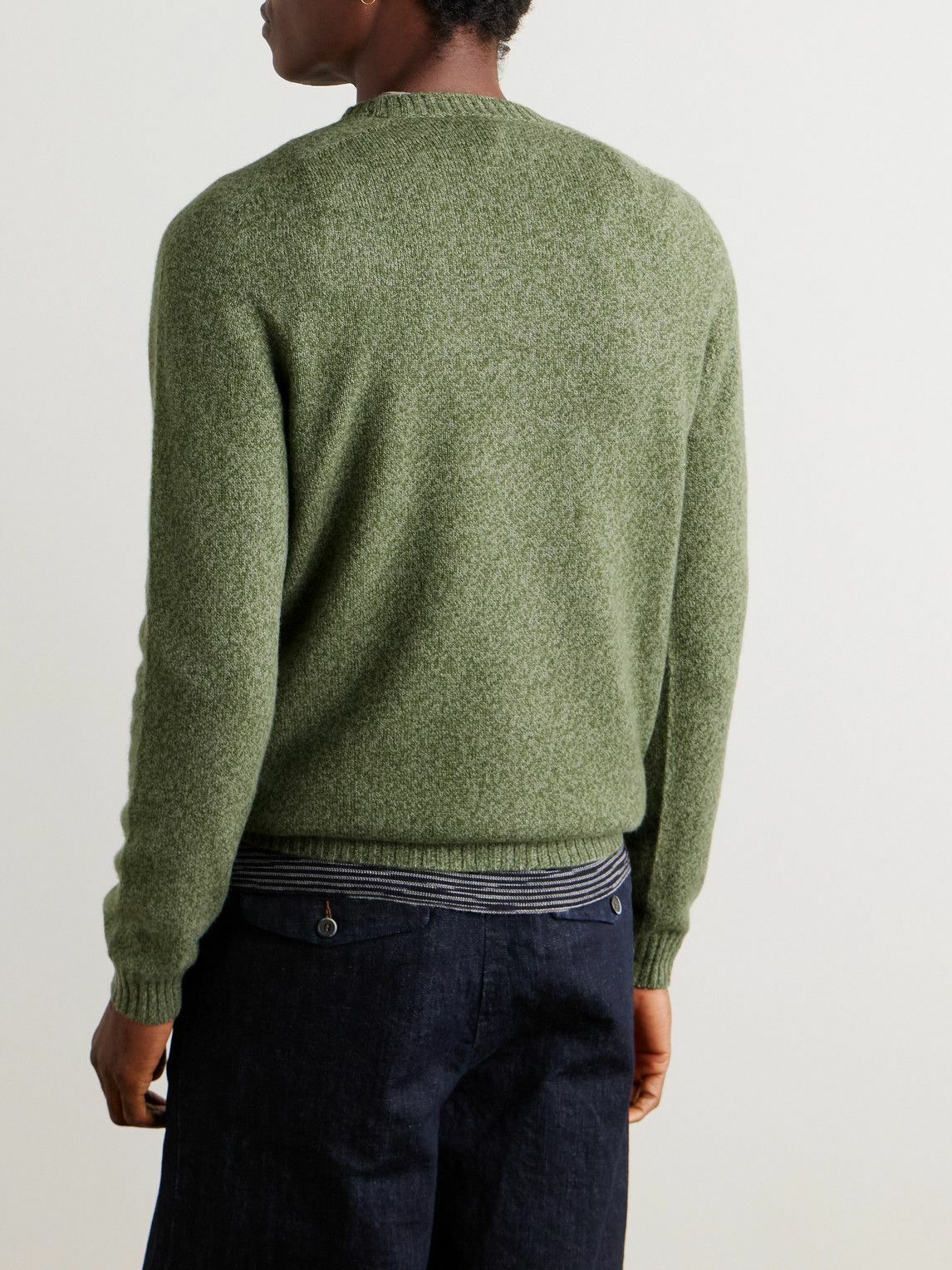 Boglioli - Wool and Cashmere-Blend Sweater - Green