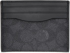 Coach 1941 Black Signature Canvas Card Holder