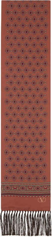 Photo: Valentino Garavani Burgundy Fringe Scarf