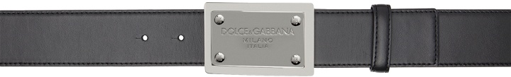 Photo: Dolce & Gabbana Black Plaque Belt