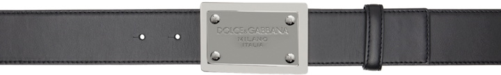 Photo: Dolce & Gabbana Black Plaque Belt