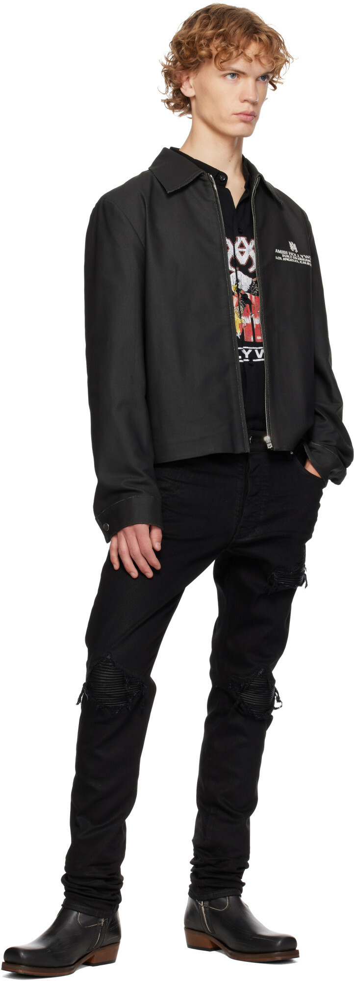 AMIRI Black MA Hollywood Blouson Jacket