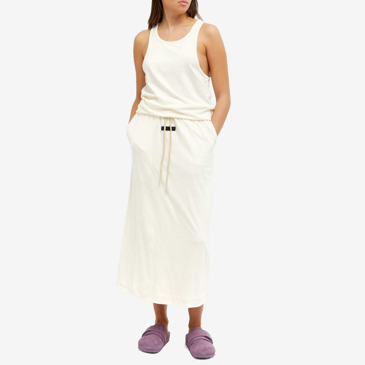 Fear of God ESSENTIALS Women's Essentials Tanktop in Cloud Dancer