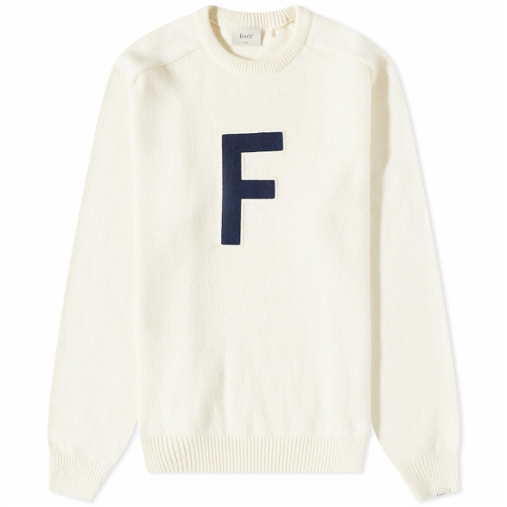 Photo: Foret Men's Hobby Crew Knit in Cloud
