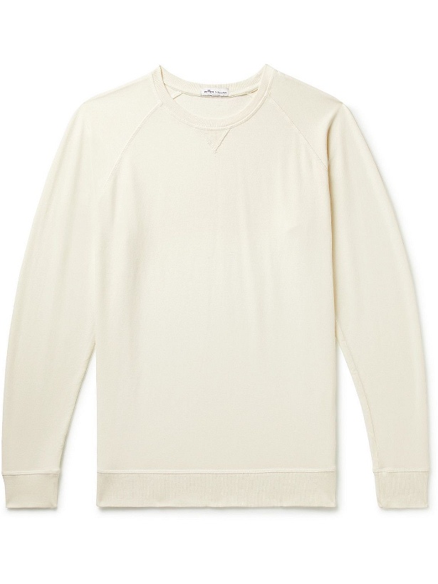 Photo: Peter Millar - Lava Stretch Cotton and Modal-Blend Sweater - Neutrals