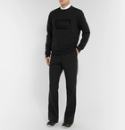 Fendi - Logo-Embellished Fleece-Back Cotton-Jersey Sweatshirt - Men - Black