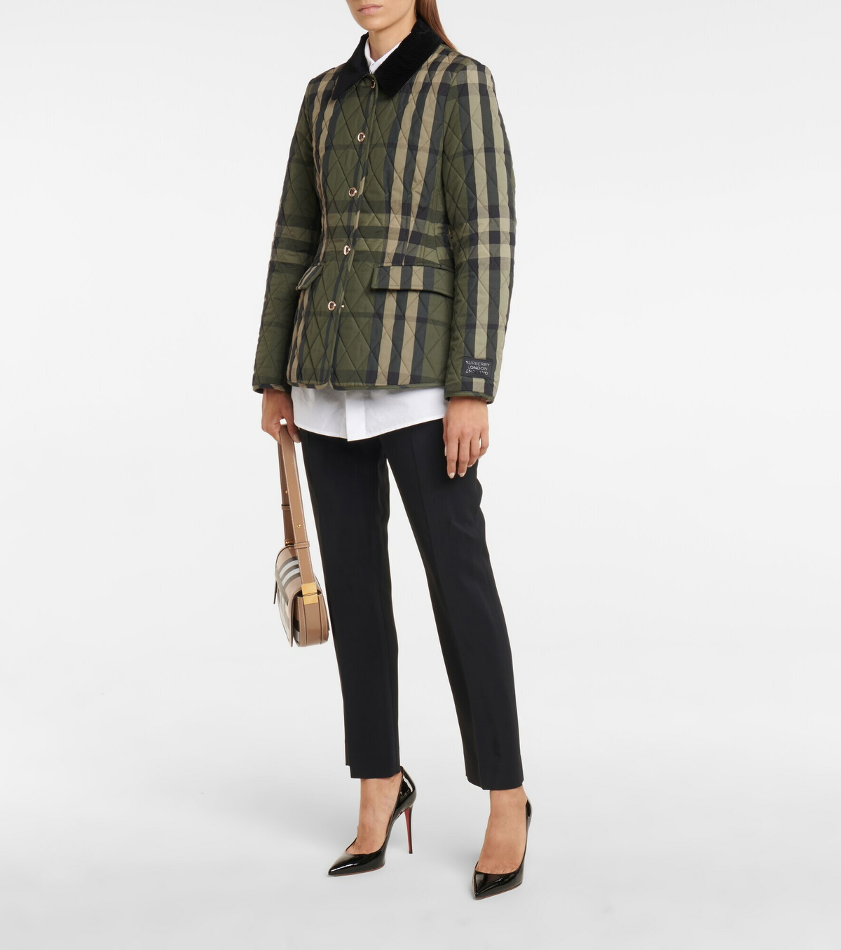 Burberry - Checked quilted jacket Burberry