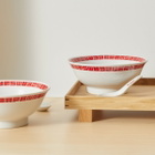 BEAMS JAPAN Ramen Gift Set in White/Red 