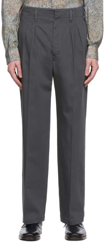 Photo: Lemaire Green Cotton Trousers