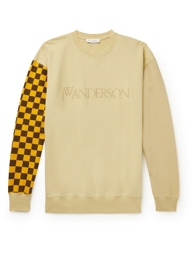 Photo: JW Anderson - Logo-Embroidered Printed Cotton-Jersey Sweatshirt - Neutrals