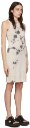 Raquel Allegra Off-White Cotton Mini Dress