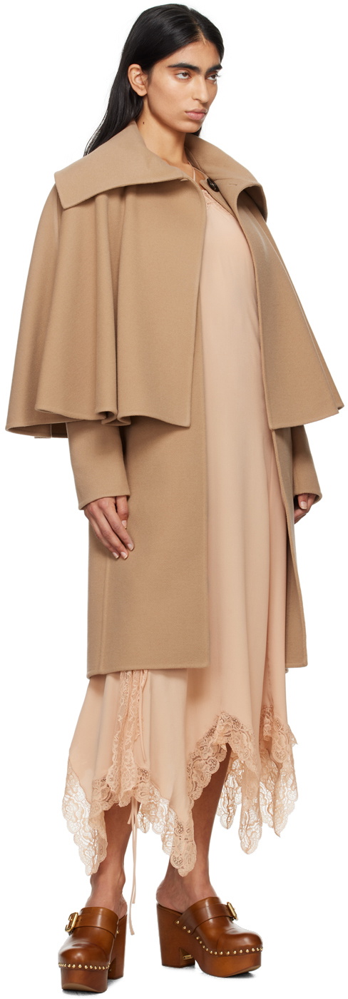 Chloé Tan Wool & Cashmere Coat