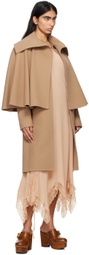 Chloé Tan Wool & Cashmere Coat