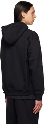 Nike Black Solo Swoosh Zip-Up Hoodie