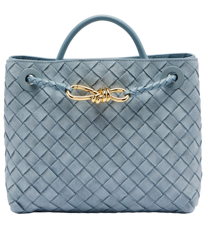 Photo: Bottega Veneta Andiamo Small suede top-handle bag