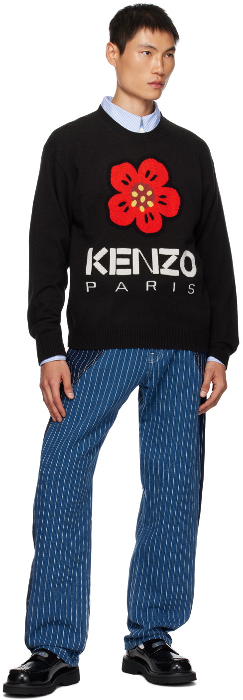 Kenzo Blue Kenzo Paris Paneled Jeans Kenzo