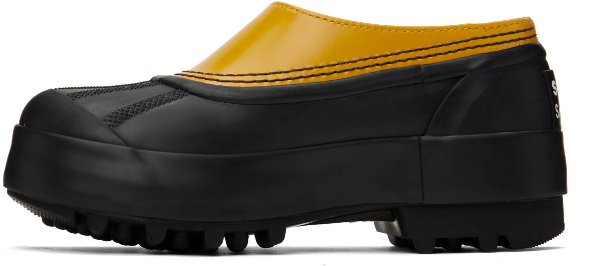 Proenza Schouler Yellow & Black SOREL Edition Caribou Slip-on Loafers