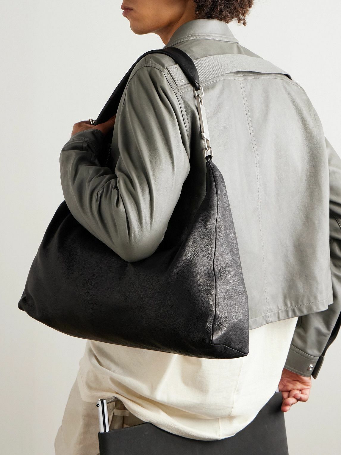 Rick Owens - Gemini Small Full-Grain Leather Tote Bag