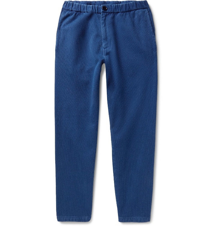 Photo: Blue Blue Japan - Cotton Tapered Trousers - Blue