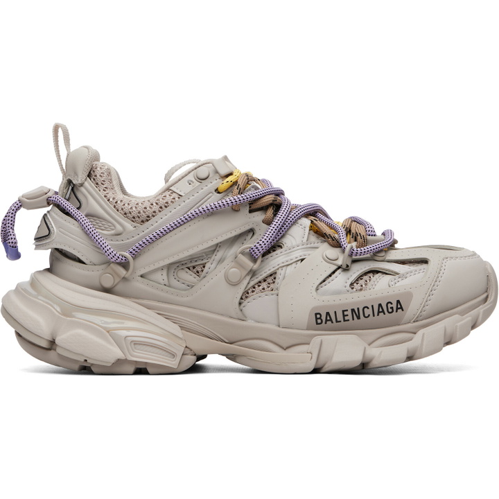 Photo: Balenciaga Gray Track Trail Laces Sneakers