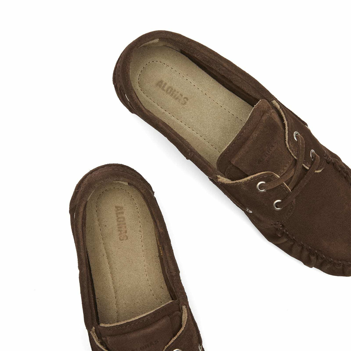 ALOHAS Women's Rowan Suede Leather Loafers in Suede Brown