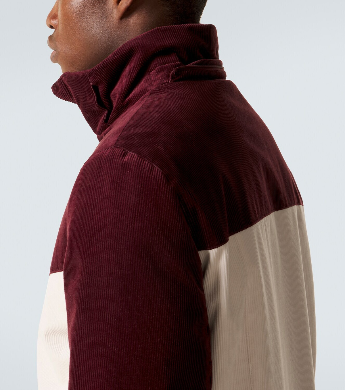 Brunello Cucinelli Hooded cotton corduroy ski jacket