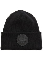 Canada Goose Arctic Ribbed-knit Wool Beanie - Black - One Size
