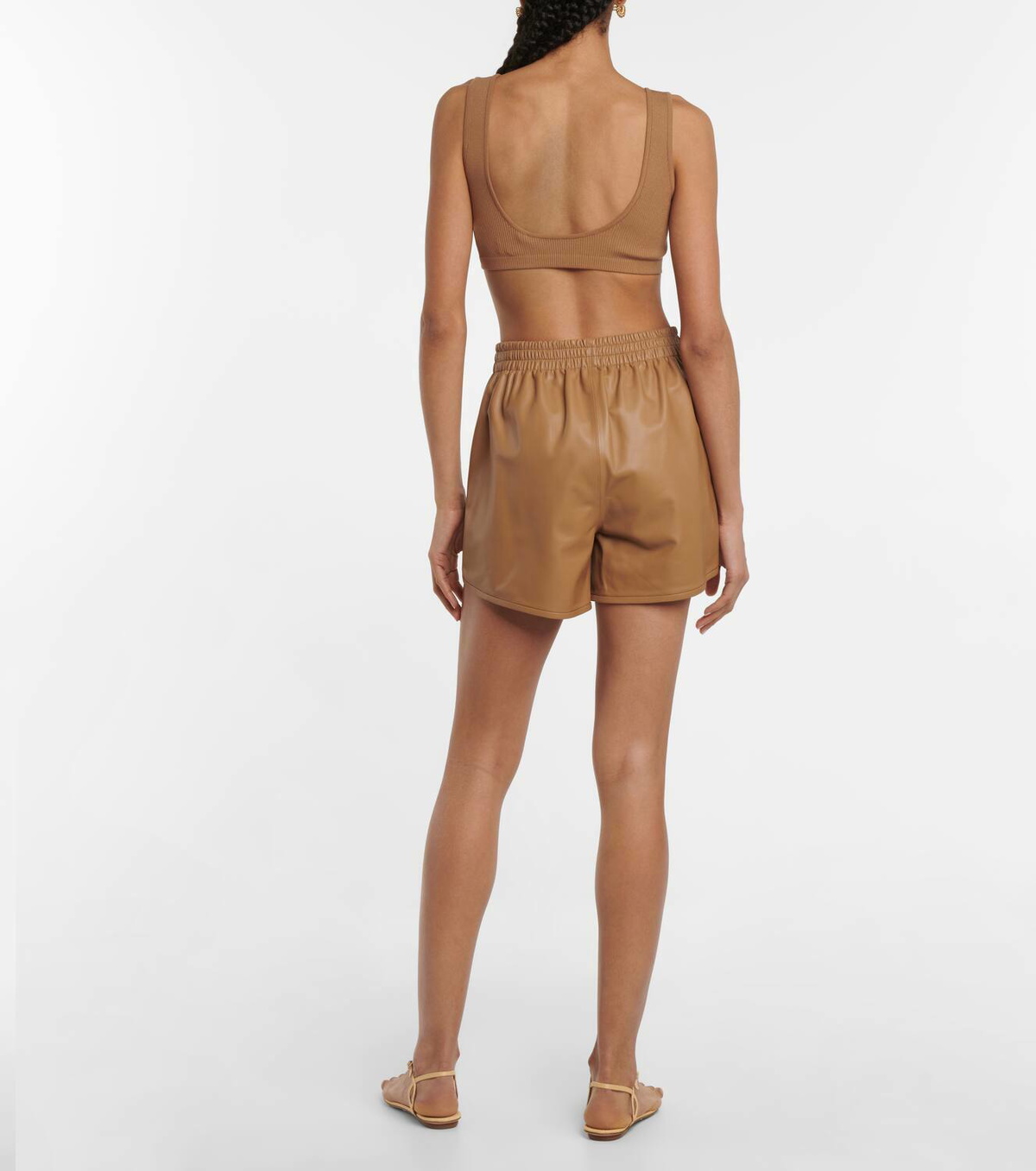 Zeynep Arçay Ribbed-knit crop top