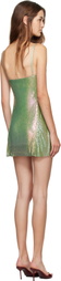 Poster Girl Green & Blue Benny Chainmail Minidress