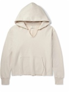 Les Tien - Garment-Dyed Cotton-Fleece Hoodie - Neutrals