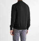 CANALI - Cotton Zip-Up Sweater - Black