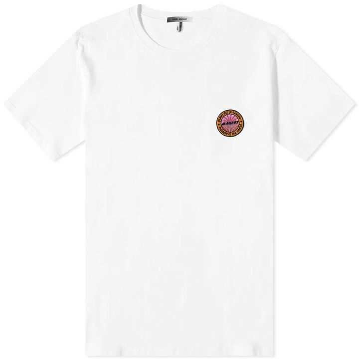 Photo: Isabel Marant Men's Zafferh Circle Logo T-Shirt in White