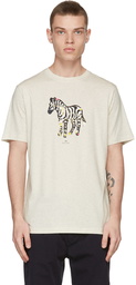 PS by Paul Smith Off-White Paint Splash Zebra T-Shirt