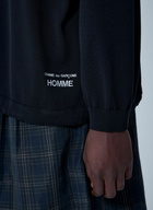 Comme des Garçons Homme Logo Print Cotton Sweater